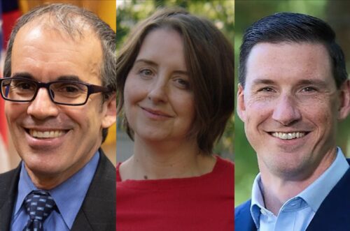 Three of the contenders for NJ-11: Democrats Jeff Grayzel, left, and Cammie Croft, center, and Republican Joe Hathaway, right. (Photos: Grayzel, Croft, and Hathaway for Congress).